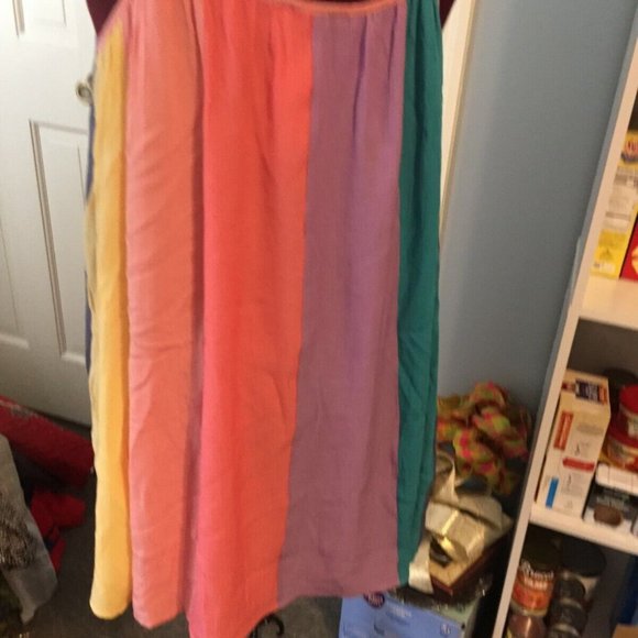 SPENCER+ ELLA LADIES SIZE MED MINI DRESS SPAGHETTI STRAPS BELTED BLOUSON - Picture 4 of 5